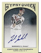 Topps 2011 Gypsy Queen Nick Markakis Certified Autograph Insert #GQA-NM Orioles