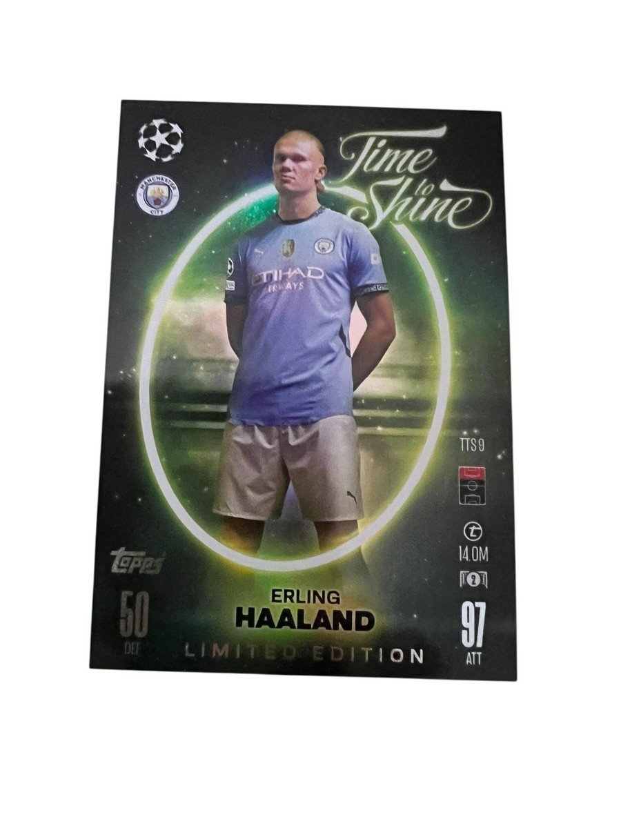 Erling Haaland 2024 Topps Trading Cards Anime Nation Premier
