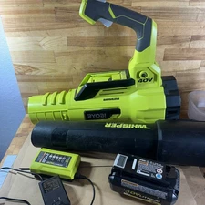 Ryobi RY40470VNM 40V Cordless Brushless Handheld Leaf Blower W/ Battery Charger