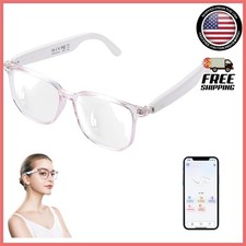 Fashion-Forward AI Smart Glasses with Real-Time Translation for Travel - Pink