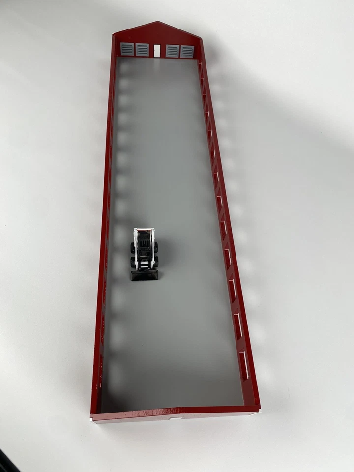 1/64 Scale Custom Scratch Hog Barn Building Toy Barn 40x150 Red Sides white Roof - Image 4 of 4
