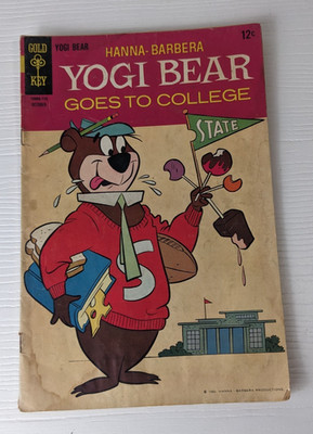 Gold Key COMICS  YOGI BEAR Goes to College Hannah Barber October 1960