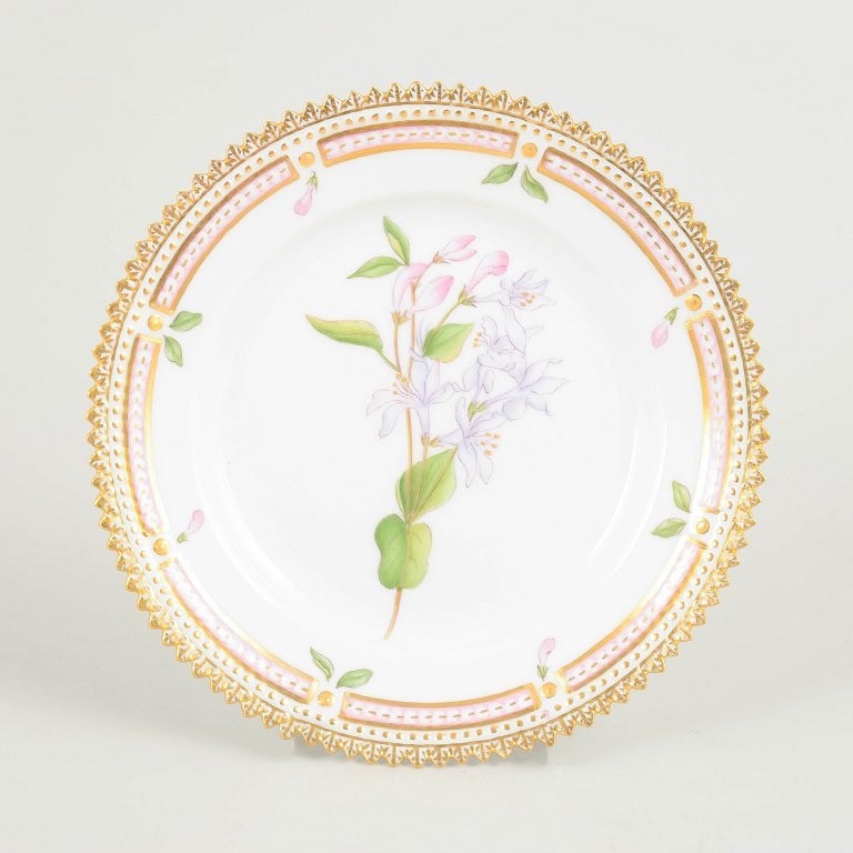 Royal Copenhagen Flora Danica. Side plate in hand-painted