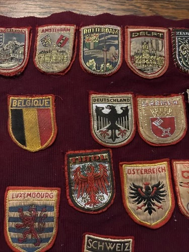 Lot Of 34 Vtg Olympic Travel Patches German Italy USA Holland Read Description image 3
