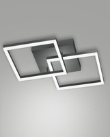LED Deckenleuchte Anthrazit Aluminium H:10 Cm 3000 K Deckenlampe Esszimmer