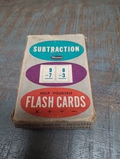 Vintage Whitman Subtraction Flash Cards
