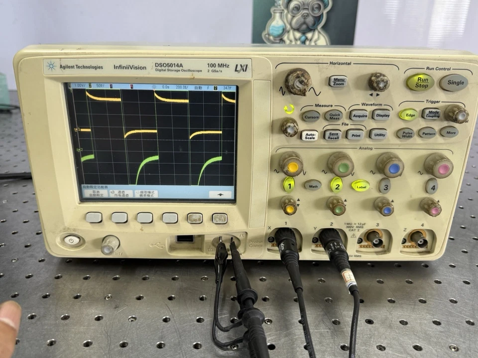 Agilent DSO5014A 100MHz 4CH Digital Storage Oscilloscope Tested As-Is Works 02 - Image 3 of 4