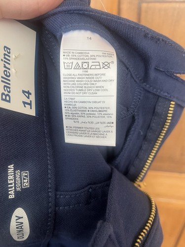 NWT- Girl’s Old Navy 24/7 Jeggings in Navy Blue Size 14 - Picture 6 of 6