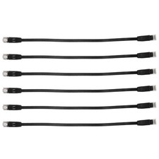 6 Pcs 1 Ft Flat Internet  Cable Solid Cat6 High Speed Patch Lan Wire With2647