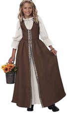 California Costume Faire Dress Child Girls Renaissance Medieval Medium 8-10 456