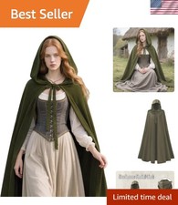 Womens Renaissance Medieval Capes with Armholes Hobbit Halloween Costume Outfits