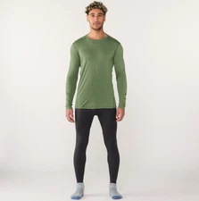 Smartwool Classic All-Season Long-Sleeve Base Layer Men Color: Green Size L