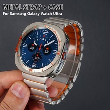 Titanium Band For Samsung Galaxy Watch Ultra 2025/ 7 Ultra 47mm Protective Case