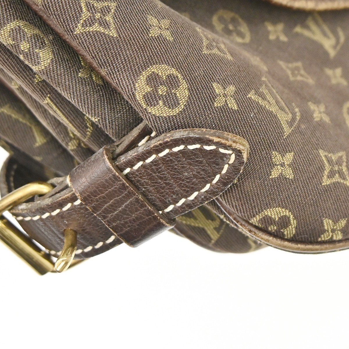 Louis Vuitton Saumur Mini Lin Brown Canvas Shoulder Bag — image 15