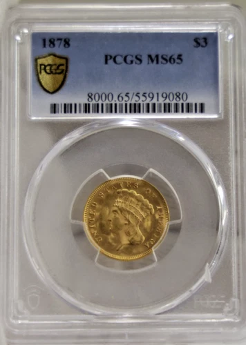 1878 Indian Princess Gold — photo from the most recent tracked eBay sale