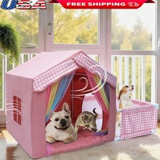 Large Dog House Indoor Soft Breathable Pet Tent Sturdy Cozy Retreat Relaxation