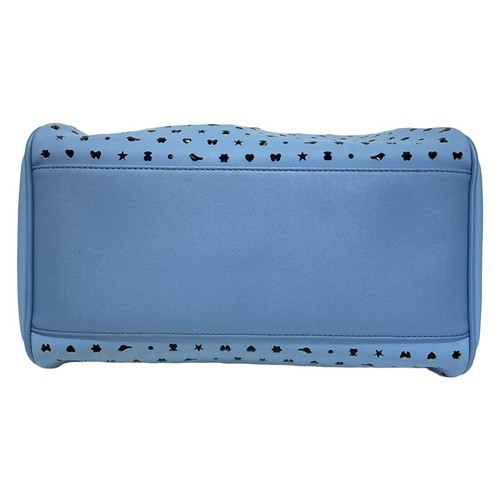 Auténtico TOUS - Bolso de mano de cuero azul claro - Imagen 4 de 8