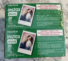 Fuji Instax Mini Instant Color Film Double Pack 2-Pack 40 Sheets, EXP 5/26