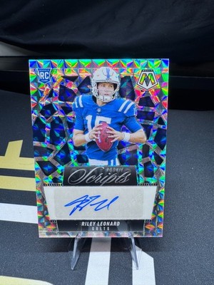 2025 Panini Mosaic Rookie Scripts Auto RC Riley Leonard Colts #RS-RLD