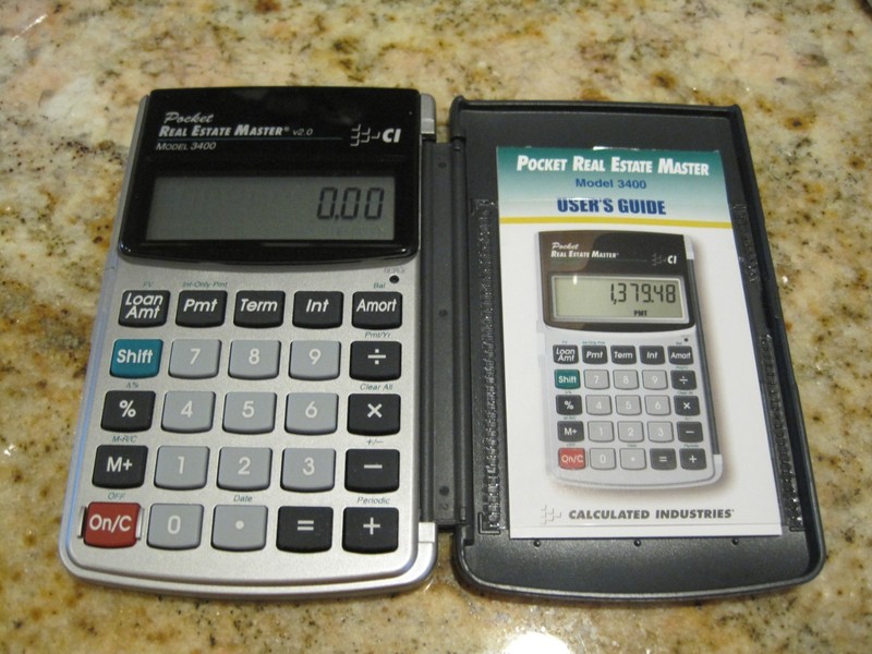 NEW IN BOX POCKET REAL ESTATE MASTER RESIDENTIAL R.E. FINANCE CALCULATOR