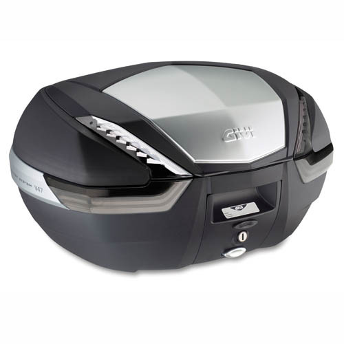 Givi Topcase V47NT Valigia Tech, Finish Aluminium, Rauch, 1X, Reflektoren-image