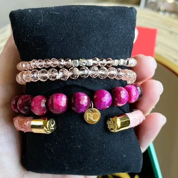 Rustic Cuff Stackable Mixable Bracelet Sets Leath… - image 7