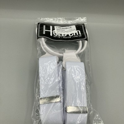 Hold Em Suspenders  Heavy Duty Big and Tall Button End 1.25  wide 46  long.  074