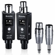 Wireless Transmitter And Receiver For Dynamic Microphones And Music Sources, ...