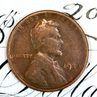 * 1922 No D STRONG REVERSE * CHOICE VF+/XF LINCOLN WHEAT PENNY * FROM COLLECTION
