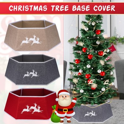 1x Weihnachtsbaum Kragen Rock klappbar Ständer Boden Abdeckung 68cm Christbaumschmuck