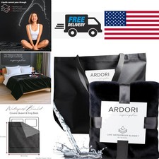 Reversible Waterproof Blanket King Size Black Gray Easy Care Machine Wash