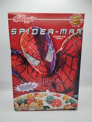 Kellogg's 2002 SPIDER-MAN MOVIE CEREAL Sealed Limited Edition Spidey Berry