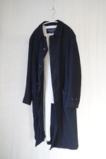 COMME des GARCONS HOMME PLUS Wool Serge Trench Coat M Navy Excellent Condition