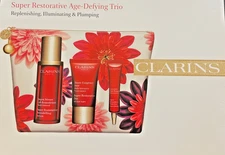 CLARINS Super Restorative Age-Defying Trio, New in Box