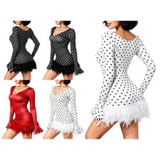 Women Mini Dress Fashionable Gown Decorated Deep‑V Travel Elegant Club Short