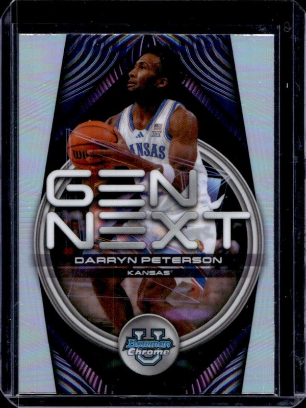 2025-26 Bowman Darryn Peterson Gen Next Chrome Refractor #GN-2 Jayhawks