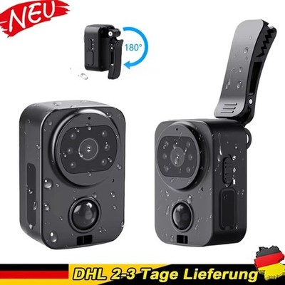 Wasserdicht Mini Überwachungskamera HD 1080p Tragbare Körperkamera NEU