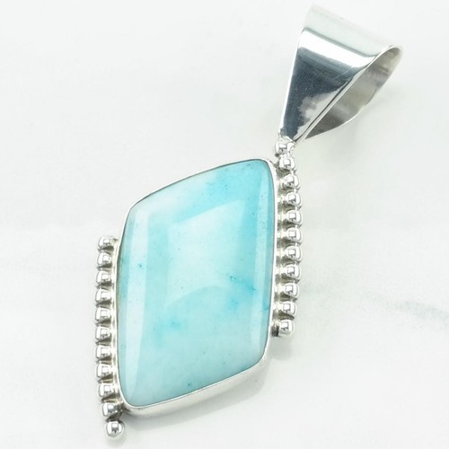 DTR Blue Larimar Sterling Silver Pendant
