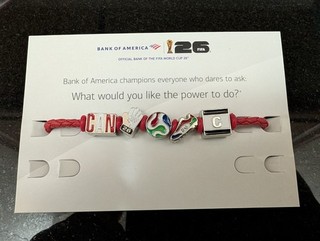 FIFA World Cup 2026 Canada Exclusive Charm Bracelet Bank of America Fan Band
