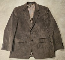 Lauren Ralph Lauren Corduroy Blazer Mens 42S Brown Sport Coat Jacket