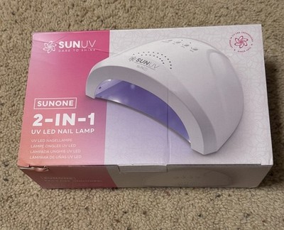 SUNUV SUN2C SUNONE 2-in-1 UV LED NAIL LAMP/ NEW UNISED with /Box  & Power Cord