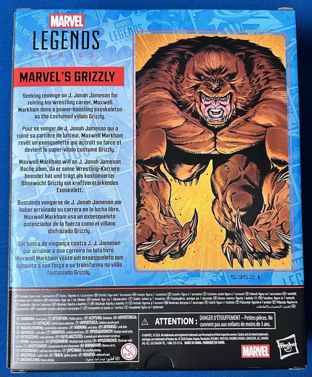 The Amazing Spider-Man Marvel Legends Marvel's Grizzly Action
