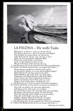 AK La Paloma - Die weiße Taube, Marschlied 