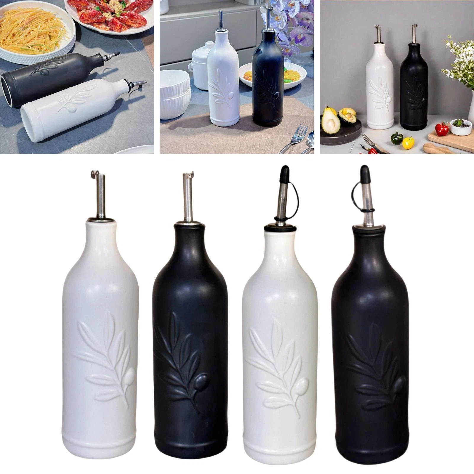 Olive Oil Dispenser Bottle Kitchen Oil Bottle Versatile Gift Fashion Elegant
Opens in a new window o