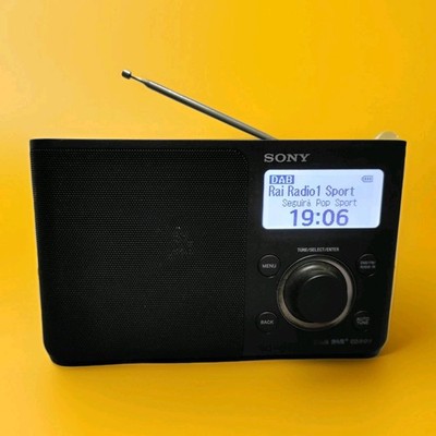Sony XDR-S61D Tragbares Digital AM-FM Radio DAB DAB+ Farbe Schwarz