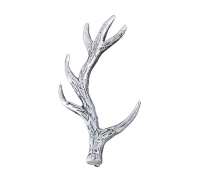 Atemberaubendes schottisches Hirschgeweih gebürstetes Zinn Kilt Pin