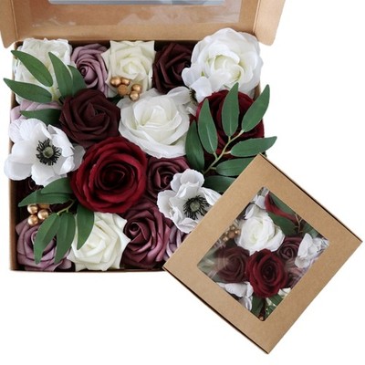 Flower Box Portable Preserved Roses Beautiful Flower Gift Box for Mother Day