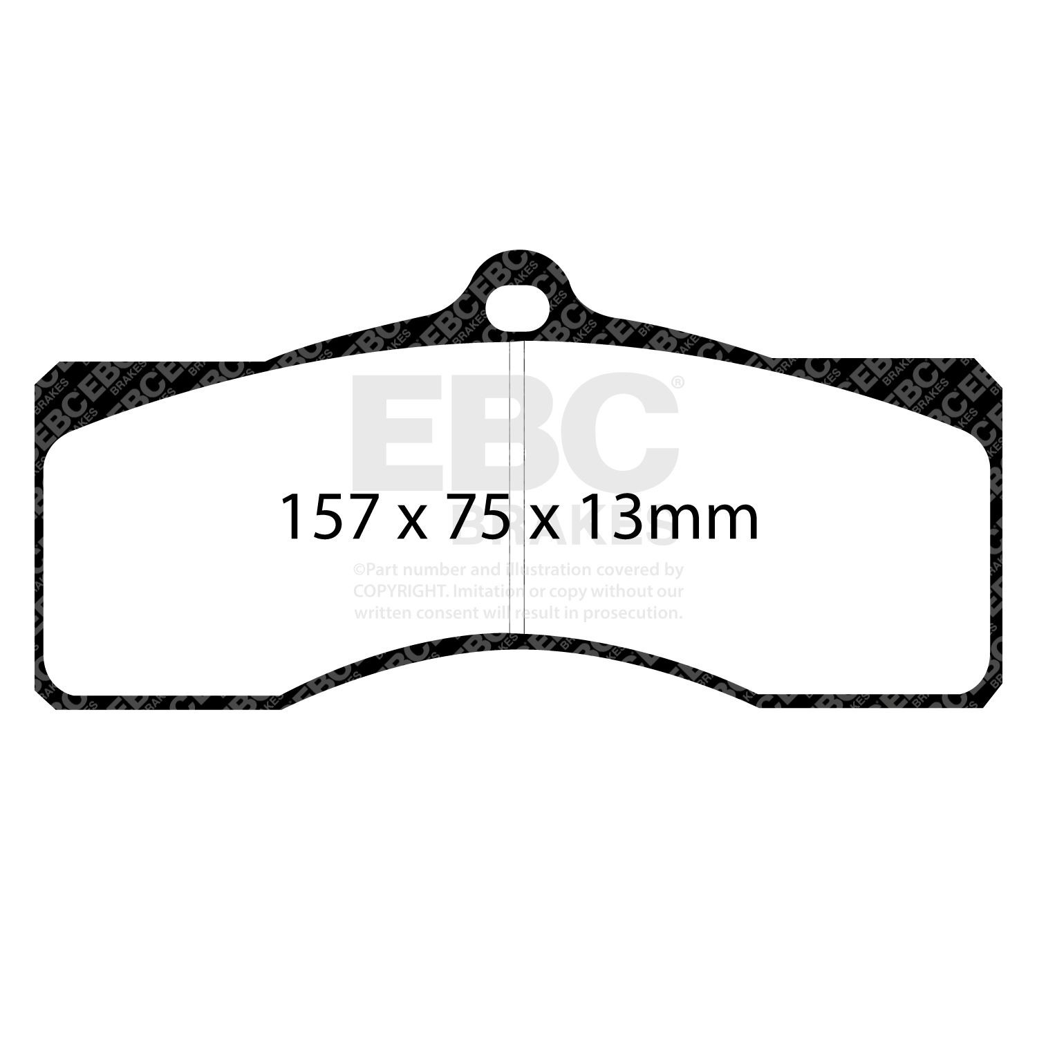 EBC DP41155R BRAKE PAD SET DISC BRAKE Front,Rear