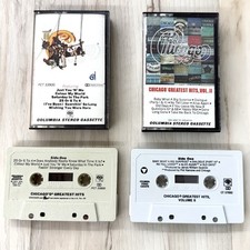 Lot 2 CHICAGO Cassette Tapes IX Greatest Hits Volume II CBS Rock Tested WORK