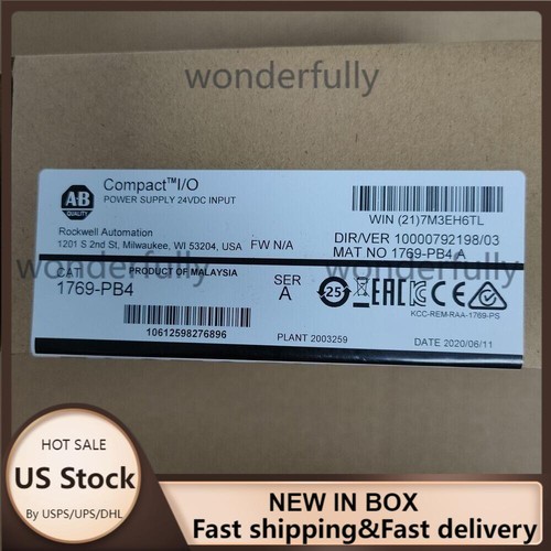 New Factory AB 1769-PB4 SER A CompactLogix Power Supply 1769PB4 US Free Tax